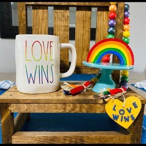 Rae Dunn and beaded garland